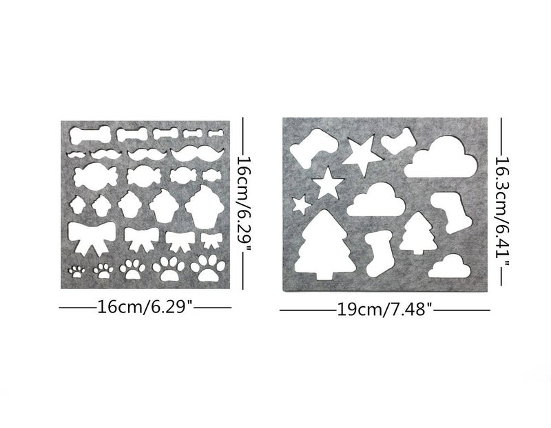 Hyamass 13-Pack Needle Felting Stencils & Applique Templates - Multi-Shape Floral/Animal Felt Molds for DIY Craft, Embroidery, and Wool Felting Projects - Image 3